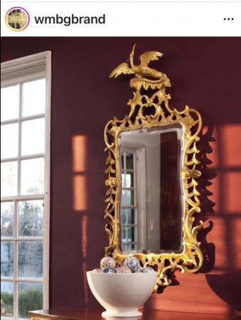7560 Williamsburg Phoenix chippendale mirror by Carvers' Guild